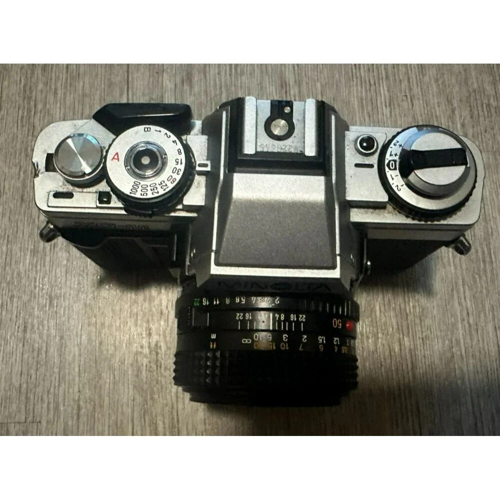 Minolta XG-M 35mm Film Camera W/ Minolta MD 50mm 1:2 Lens